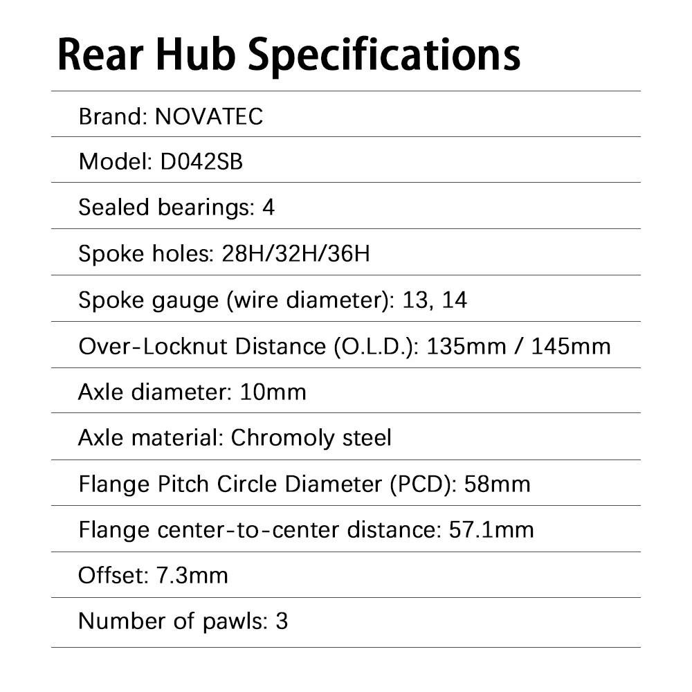 Novatec MTB Hub D041SB D042SB Mountain Bicycle Cube 28H 32H 36H Bike HG Bearing Cube 7 8 9 10 11 12 Speed Disc Brake QR Hub