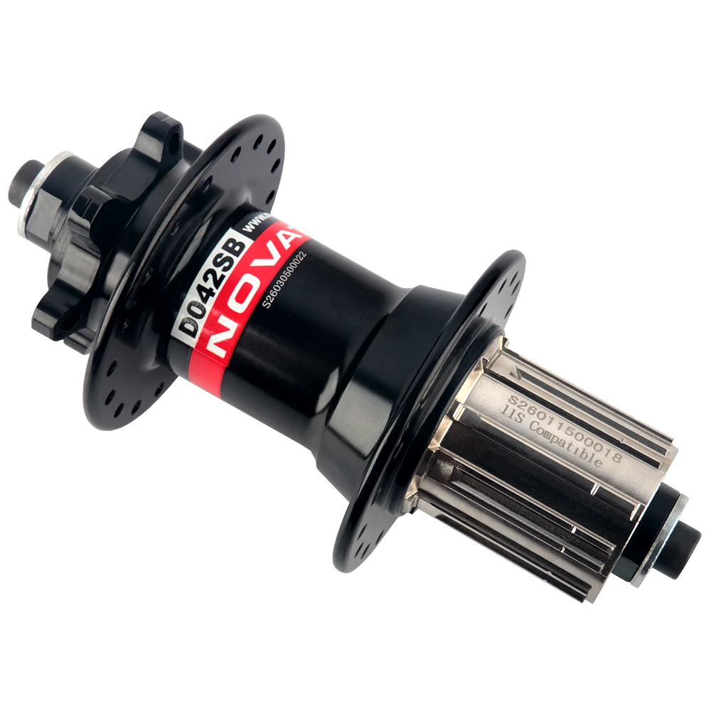 Novatec MTB Hub D041SB D042SB Mountain Bicycle Cube 28H 32H 36H Bike HG Bearing Cube 7 8 9 10 11 12 Speed Disc Brake QR Hub