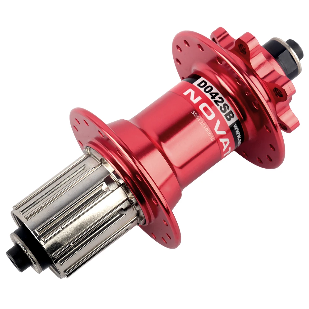 Novatec MTB Hub D041SB D042SB Mountain Bicycle Cube 28H 32H 36H Bike HG Bearing Cube 7 8 9 10 11 12 Speed Disc Brake QR Hub