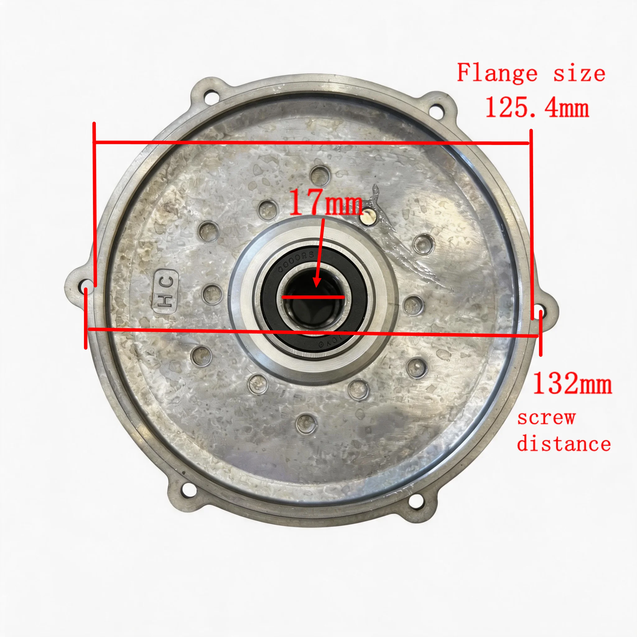 SOFX Fat Hub Motor Disc Brake Cover 190mm Dropout for Fatbike350W/500W/750W/1000W Geared Motor Back Alloy Case for Replacement