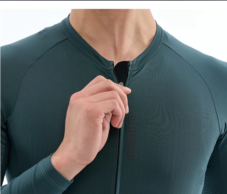 INBIKE Pro Men's Cycling Suit Short Sleeve Jersey Bib Shorts with Pockets Breathable Summer Road Bike Bicycle Clothing Quick Dry