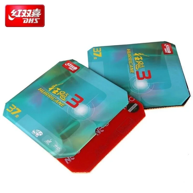 1 Pcs DHS Hurricane 3 NEO 37 Degrees Soft Table Tennis Rubber DHS Hurricane 3 37° Neo Soft Provincial Ping Pong Sponge