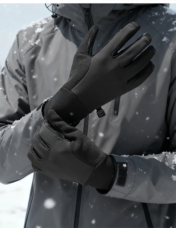 EVR Winter Cycling Gloves Windproof Fleece Thermal Full Finger Bike Gloves Men's Women's Road MTB Cycling Gloves Outdoor Sports