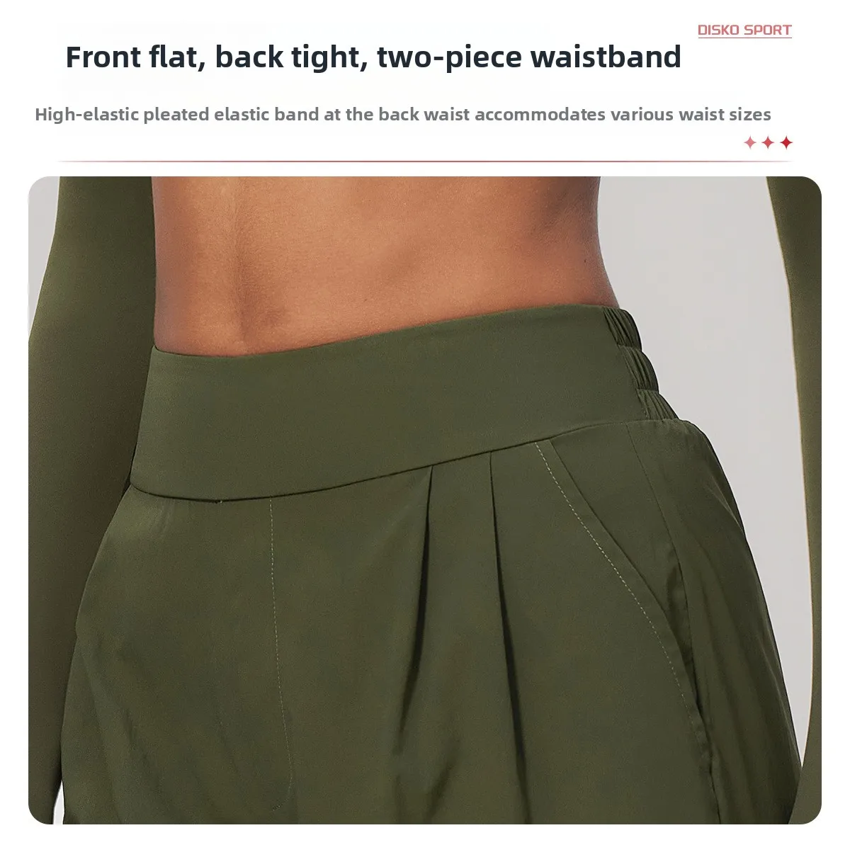 Women Pleated Wide Leg Pants Fitness Running Yoga Pants High Waist Gym Workout Straight Leggings Pilates Running Sports Trousers
