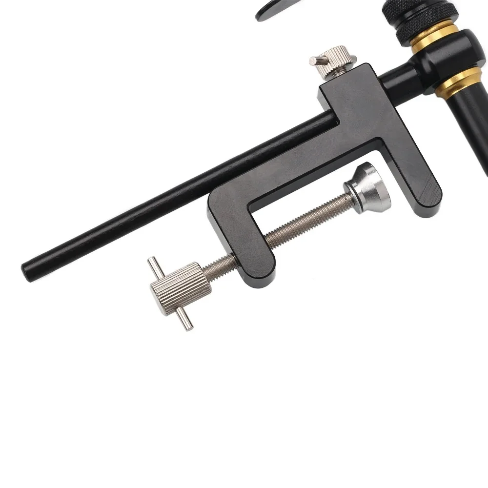 1PC 360° Rotation C-Clamp Fly Tying Vise Hardened Steel Jaws Jig Lure Making Tool Dry Wet Nymph Streamer Fishing Lure Tying Tool