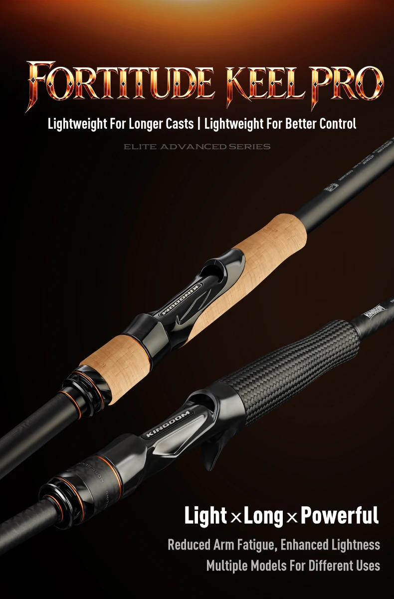 Kingdom Fortitude Keel Pro Fishing Rod 2.59m 2.76m RF Action MH Fuji A Toray Carbon Cloth Long Casting Spinning Fishing Rods