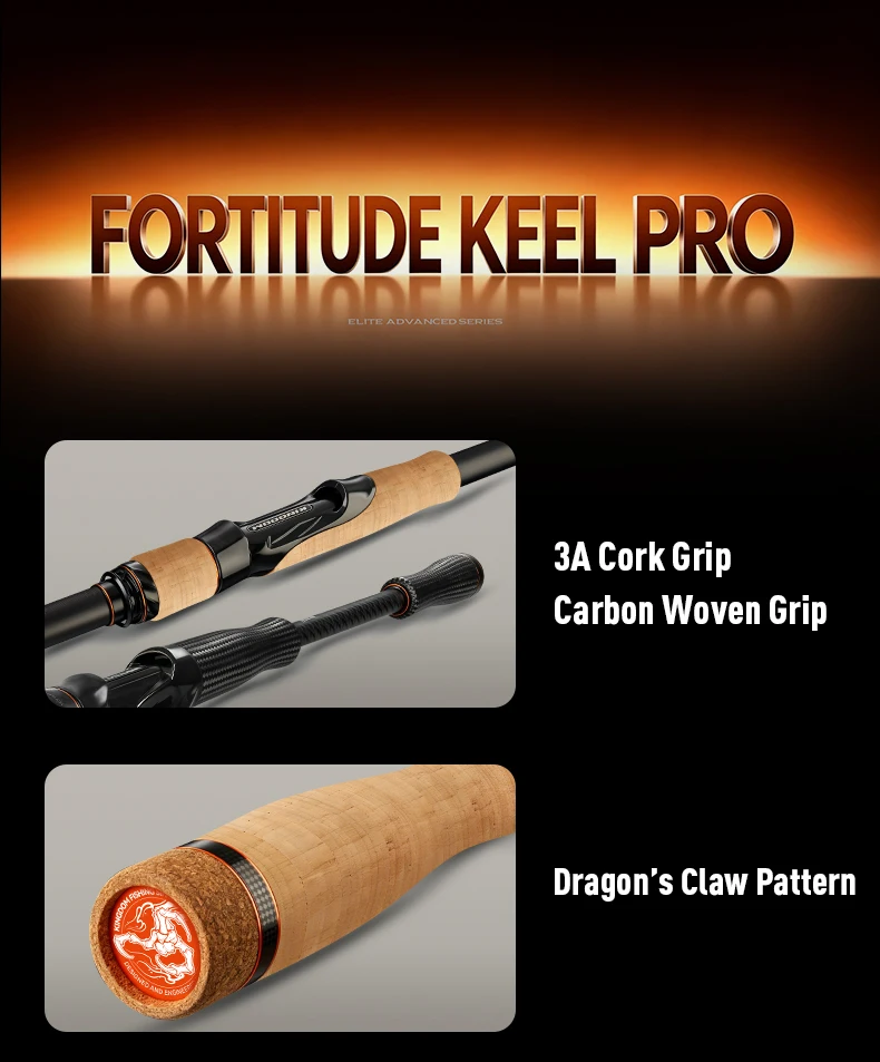Kingdom Fortitude Keel Pro Fishing Rod 2.59m 2.76m RF Action MH Fuji A Toray Carbon Cloth Long Casting Spinning Fishing Rods