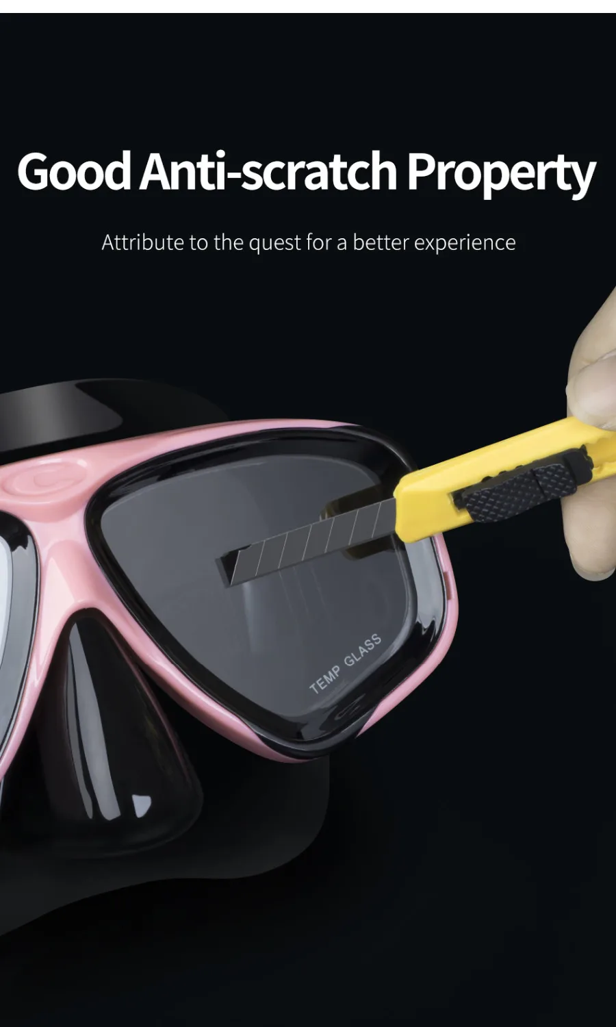 COPOZZ Professional Diving Scuba Mask No Fogging Snorkeling Scuba Dive Glasses Seal Diving Tempered Glass Mask Goggles Men Women