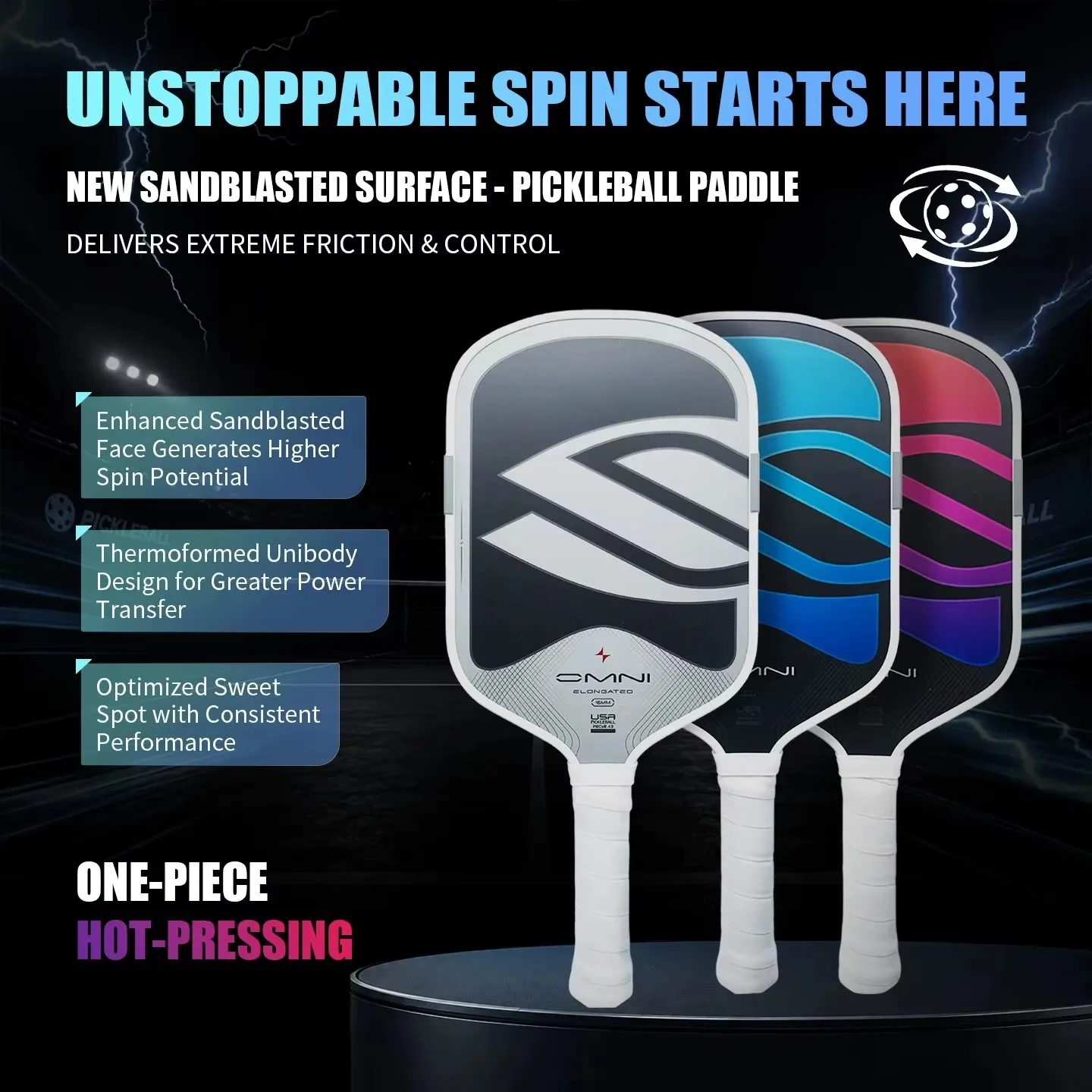 SLK Pickleball Paddle, Competition Grade with Enhanced Coating & Hot-Pressed Foam Core, USAPA Certified for Official Tournaments