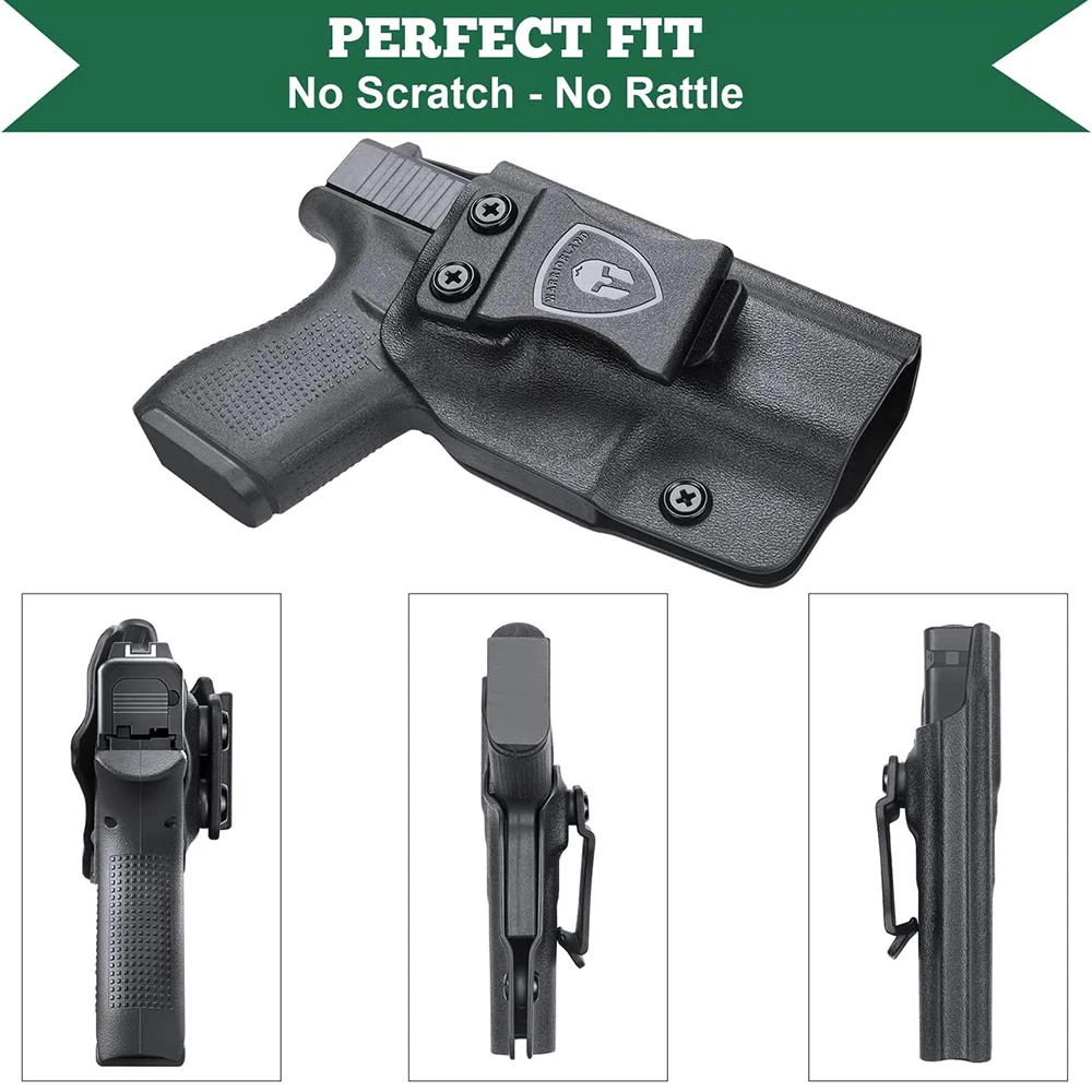 IWB Kydex Holster,Only Fit For Glock 42,Inside Waistband Concealed Carry Holster,1.5 Inch belt,Right /Left Hand Option