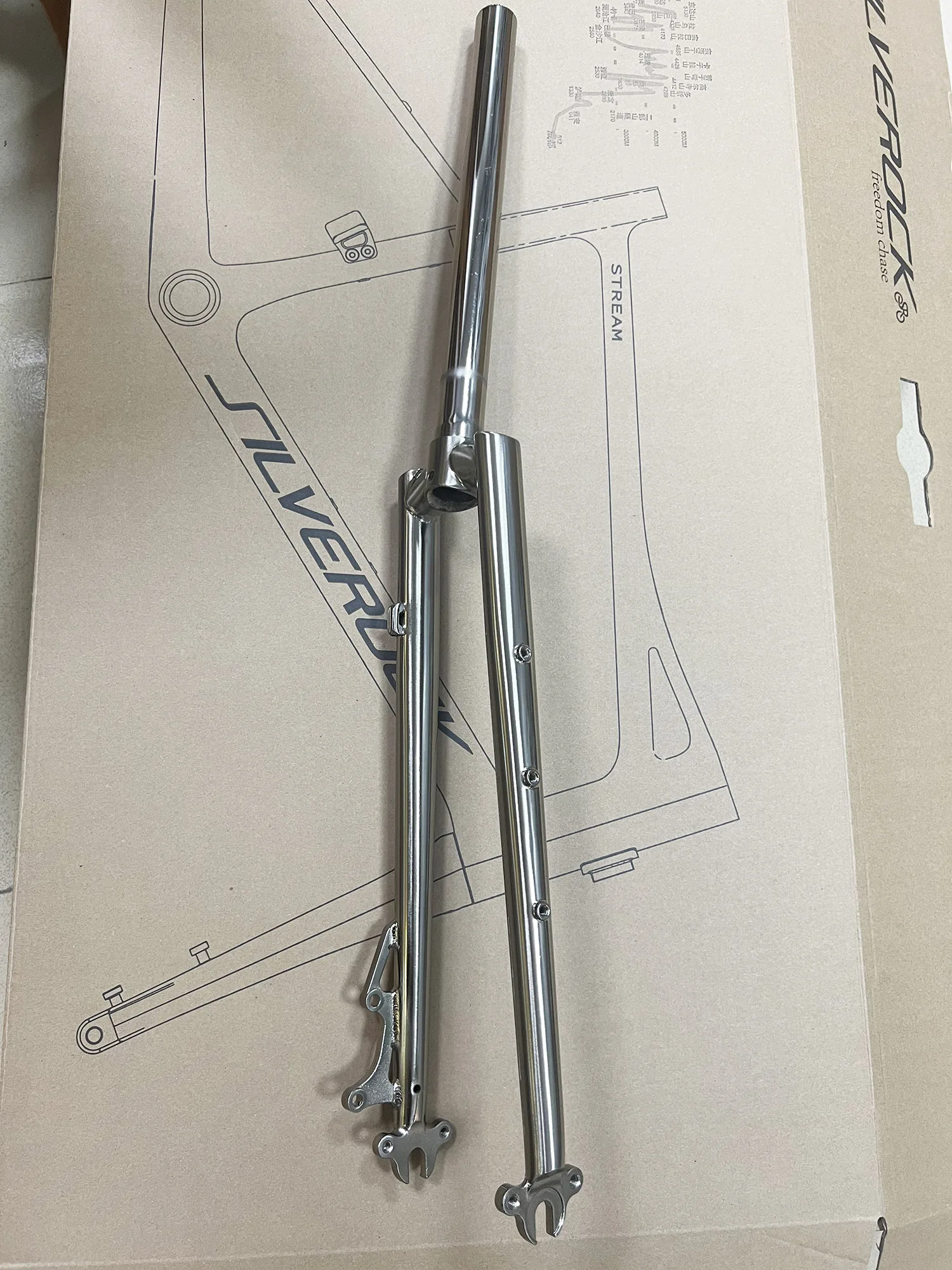 Chrome Steel Fork Road Bike Gravel Cyclocross 700C 28zoll 29er 28.6mm 25.4mm 1inch Disc Brake Kick Scooter Classic Quality Forks
