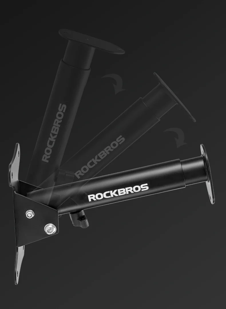 ROCKBROS Local Ship Bike Rack Wall Mount Garage Home Adjustable Rack Horizontal Bike Hook Thickened Reinforced Bike Holder