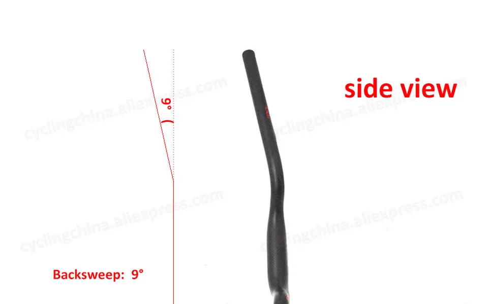 Race Face Next Mountain/Folded Bike 3K Matte Full Carbon Fibre U Shape Bike Handlebar Bright Logo Clamp 25.4/31.8mm Bike Parts