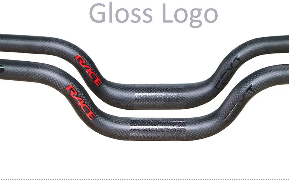 Race Face Next Mountain/Folded Bike 3K Matte Full Carbon Fibre U Shape Bike Handlebar Bright Logo Clamp 25.4/31.8mm Bike Parts