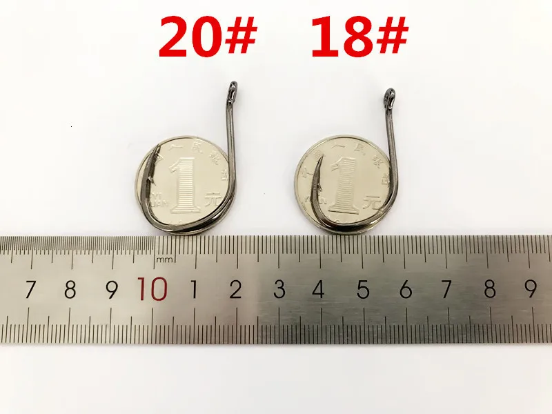 Feeder Fishing Tackle Hooks Whole Bulk Bring Eyed Barbed Circle Fishhooks Carp Jig Head Jighead Pesca High Carbon Steel Peche