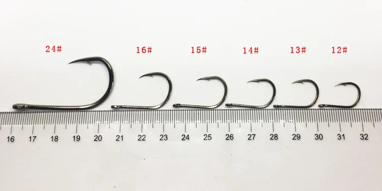 Feeder Fishing Tackle Hooks Whole Bulk Bring Eyed Barbed Circle Fishhooks Carp Jig Head Jighead Pesca High Carbon Steel Peche