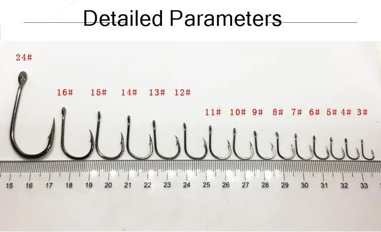 Feeder Fishing Tackle Hooks Whole Bulk Bring Eyed Barbed Circle Fishhooks Carp Jig Head Jighead Pesca High Carbon Steel Peche