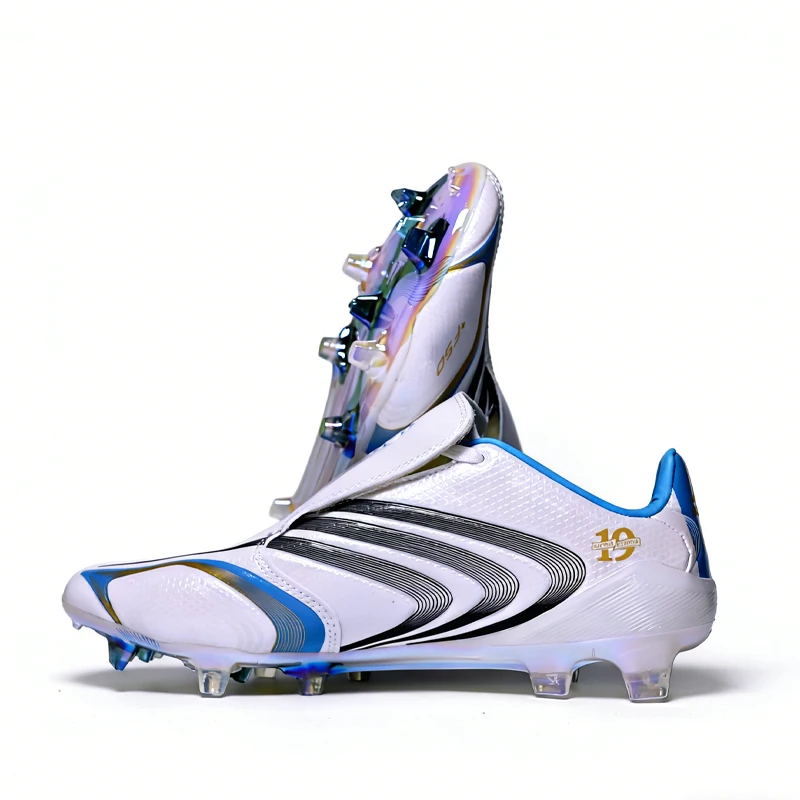 Mens Soccer Shoes F50Pro High Quality Outdoor FG Football Shoes Boys Training Football Sneakers (Chuteira Campo) 39-45