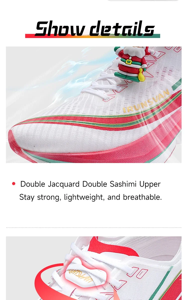 IRUNSVAN Outdoor Training Shoes Running Shoes Mesh Breathable Running Shoes Men's Lightweight Fitness Shoes Women's Casual Shoes
