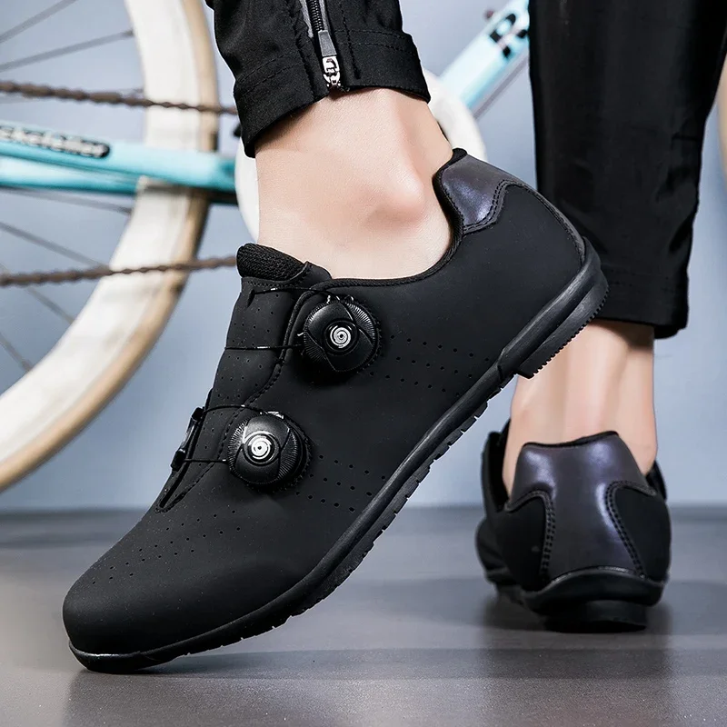 Mtb Cycling Shoes Man Cleats Shoes Flat Pedal Bicycle Shoe Speed Cycling Sneaker Men Mountain Bike Shoe Spd Racing Lock Footwear