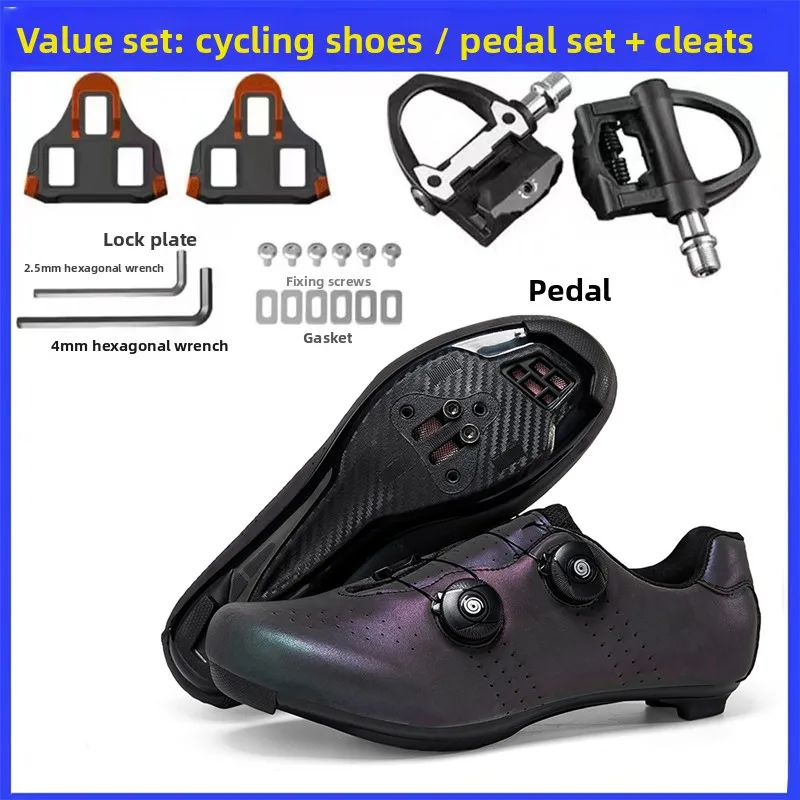 Mtb Cycling Shoes Man Cleats Shoes Flat Pedal Bicycle Shoe Speed Cycling Sneaker Men Mountain Bike Shoe Spd Racing Lock Footwear