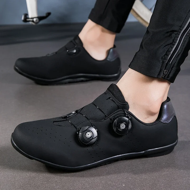 Mtb Cycling Shoes Man Cleats Shoes Flat Pedal Bicycle Shoe Speed Cycling Sneaker Men Mountain Bike Shoe Spd Racing Lock Footwear