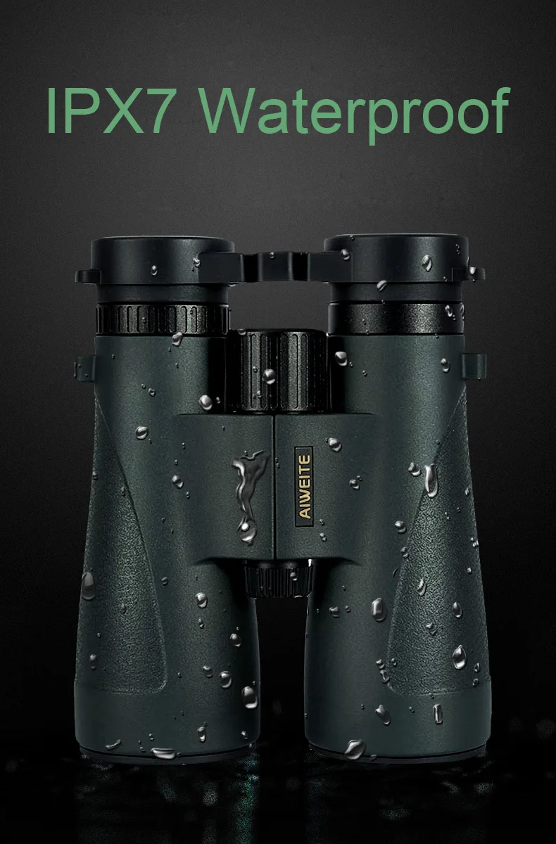 Professional ED Lens 10X50/12X50 Binoculars High Reflective SMC IPX7 Waterproof Bak4 Optics Telescope Low Dispersion For Hunting