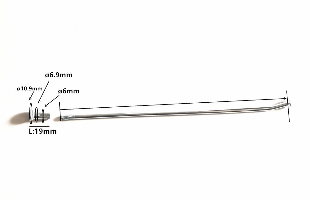 36pcs/lot Motorcycle Spoke Diameter 4.0mm 170/175/180/190/195/200/205/210mm Black/Silver Bicycle Spoke Off-Road Motorcycle Spoke