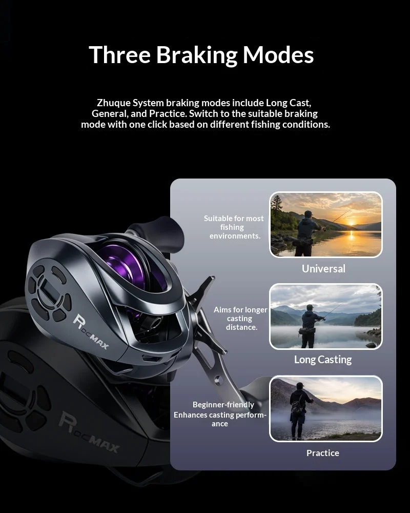 Takuma 26 New P1dc Max Baitcasting Reel Hologram Intelligent Control Electronic Brake Anti Backlash Long Casting Universal Lure