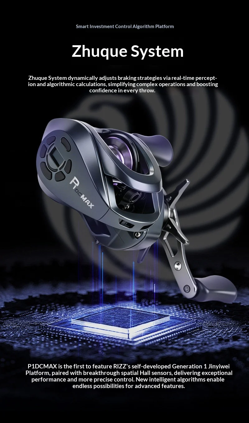 Takuma 26 New P1dc Max Baitcasting Reel Hologram Intelligent Control Electronic Brake Anti Backlash Long Casting Universal Lure