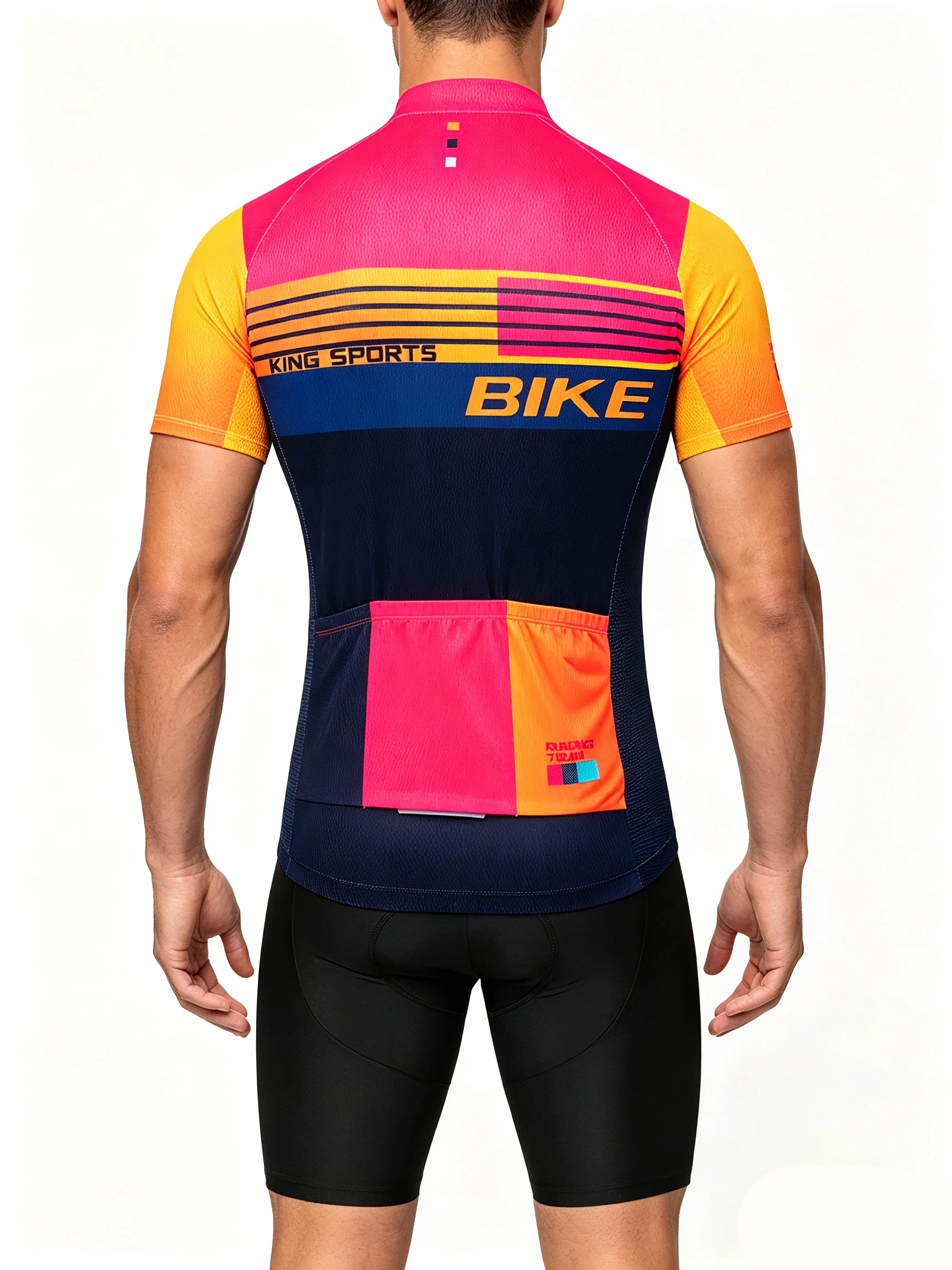 Summer Pro Team Black Cycling Clothing Cycling Jersey Set Men Road Bike Shirt Suit Bicycle Bib Shorts