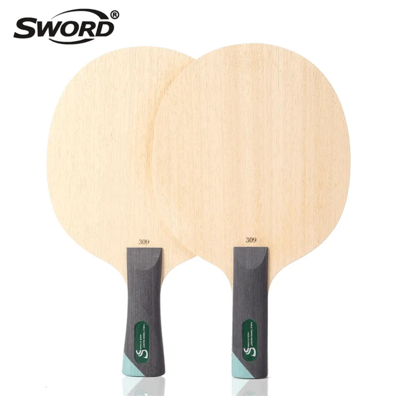 Original SWORD 309 Table Tennis Blade 9 Ply Wood Defensive Blade Soft Vibration Ping Pong Blade FL ST Handle For Chopper Player