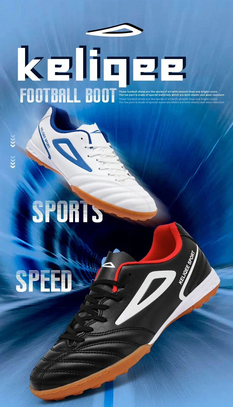 Men Football Boots Professional Original Resistant Comfortable Football Shoes Turf Studded Male Indoor Casual Match Soccer Shoes