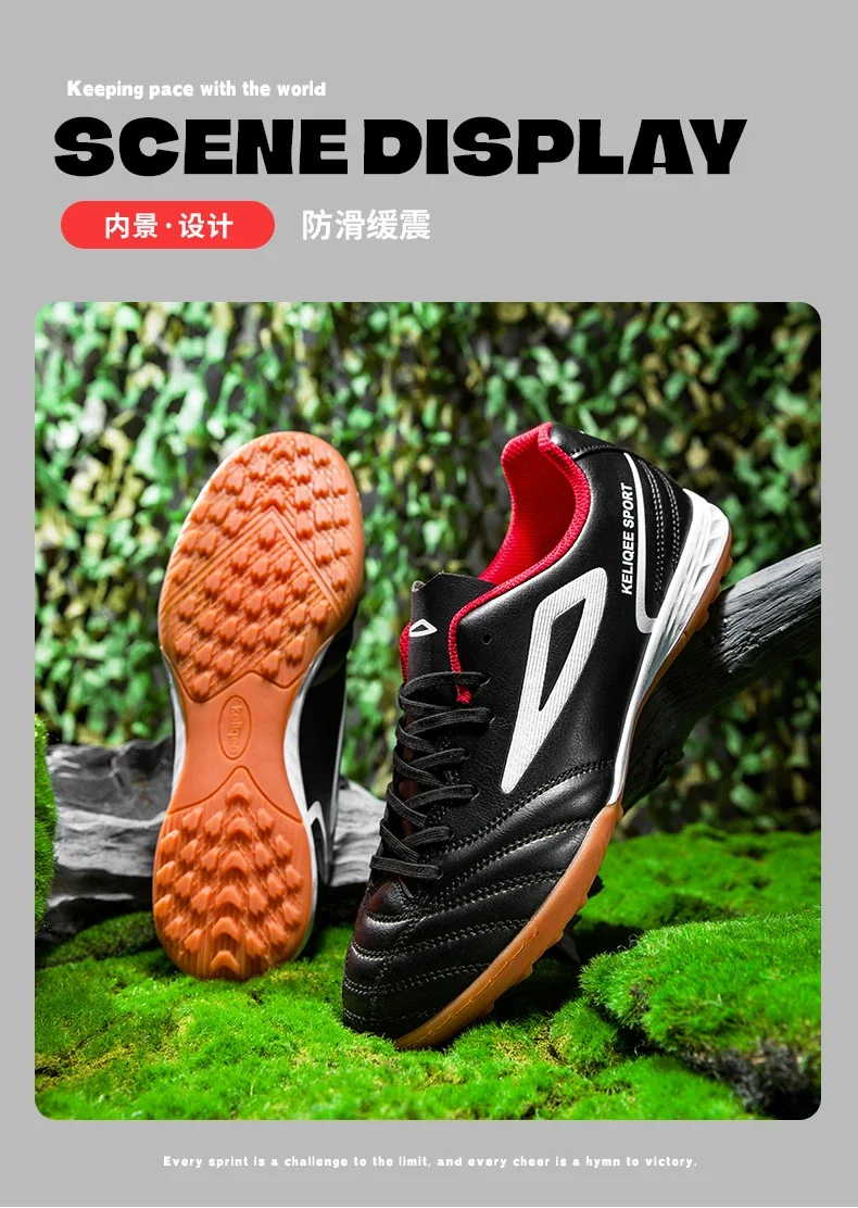 Men Football Boots Professional Original Resistant Comfortable Football Shoes Turf Studded Male Indoor Casual Match Soccer Shoes