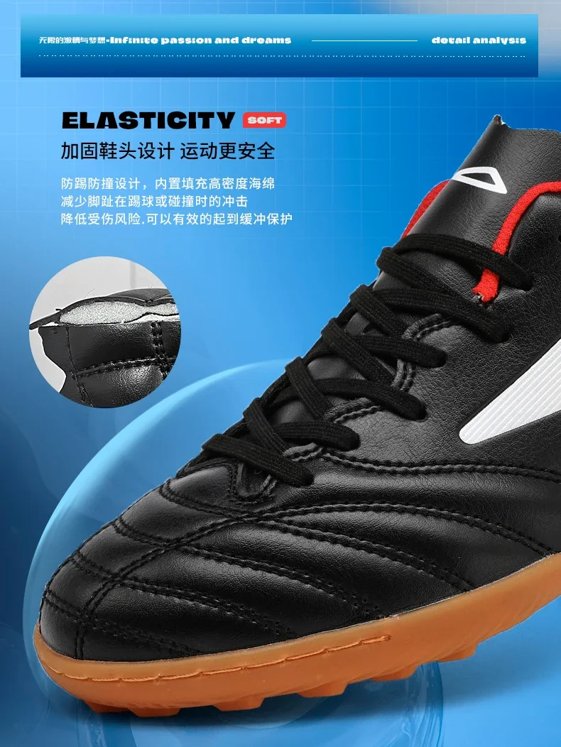 Men Football Boots Professional Original Resistant Comfortable Football Shoes Turf Studded Male Indoor Casual Match Soccer Shoes