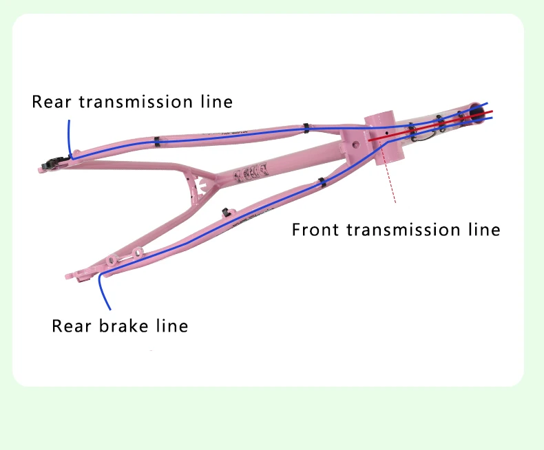 TQIQT Gravel Frame 700C Road Rack Off-Road Bicycle Rack 4130 Chromium Molybdenum Steel Barrel Shaft Disc Brake Frame Bike Part