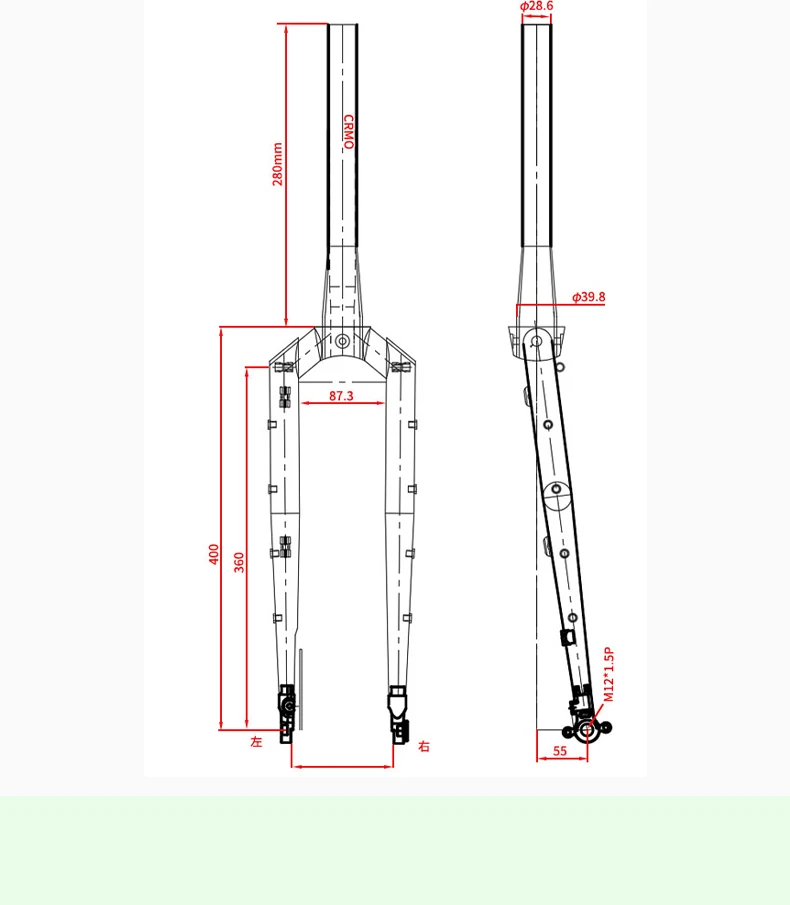 TQIQT Gravel Frame 700C Road Rack Off-Road Bicycle Rack 4130 Chromium Molybdenum Steel Barrel Shaft Disc Brake Frame Bike Part