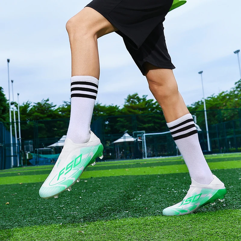 8850 High Quality Mens Football Boots F50 FG/TF Training Studded Fast Soccer Cleats Boys Long Spikes Non Slip Football Shoes
