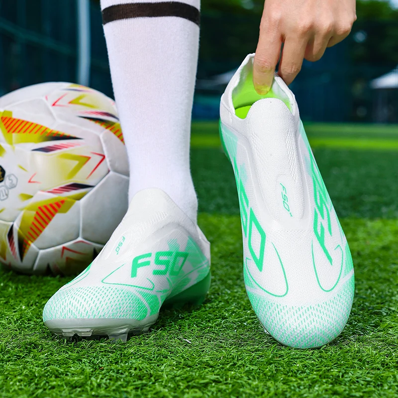8850 High Quality Mens Football Boots F50 FG/TF Training Studded Fast Soccer Cleats Boys Long Spikes Non Slip Football Shoes