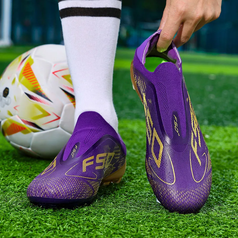 8850 High Quality Mens Football Boots F50 FG/TF Training Studded Fast Soccer Cleats Boys Long Spikes Non Slip Football Shoes
