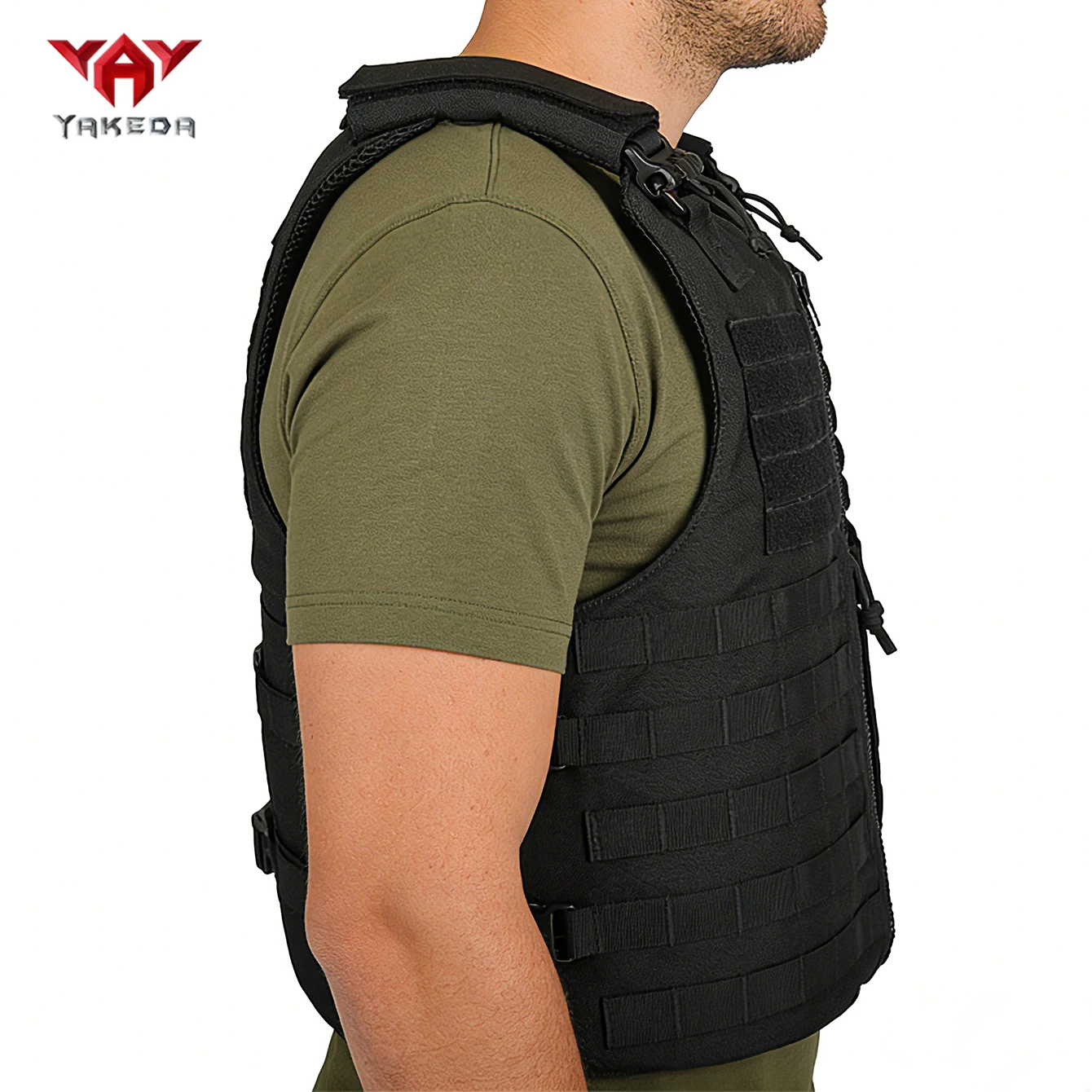 YAKEDA Adjustable Shoulder Strap Quick Release Buckle Hunting Tank Top MOLLE Expansion with Hidden Pocket