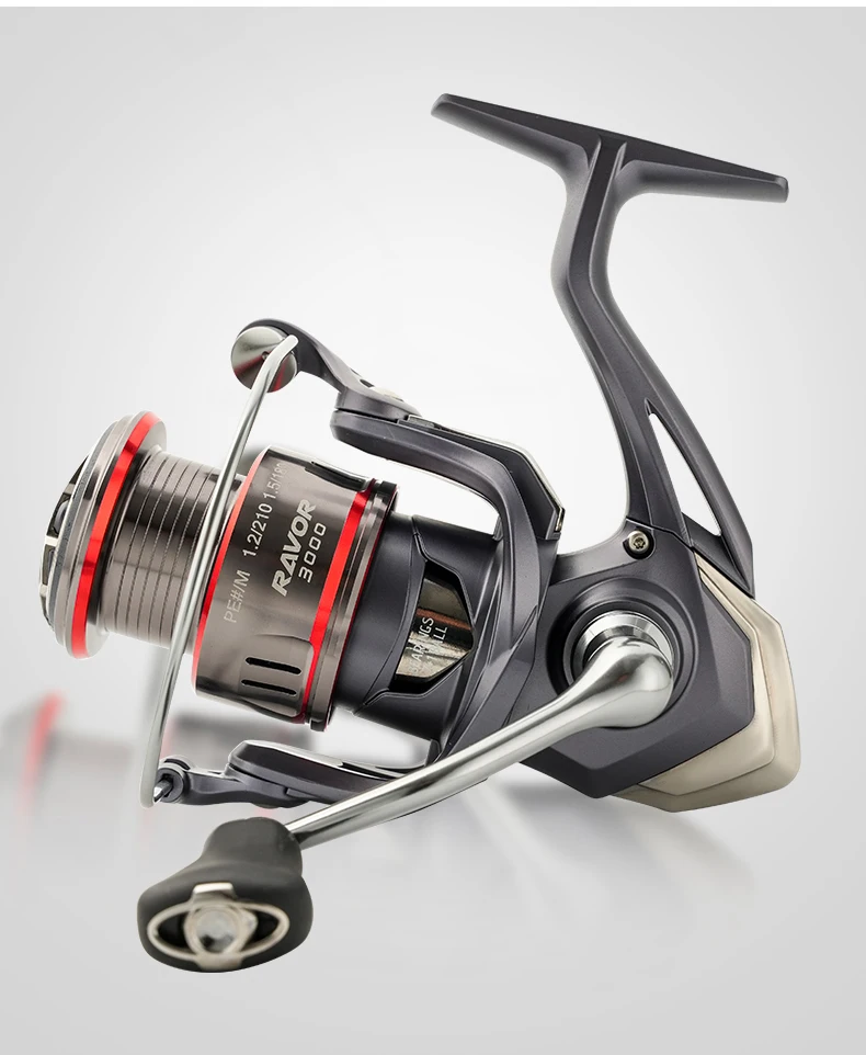 Johncoo Ravor Spinning Fishing Reel 1000-4000 Size Max Drag 12kg Spinning Reel Carbon Body Lightweight Fishing Gear for Anglers