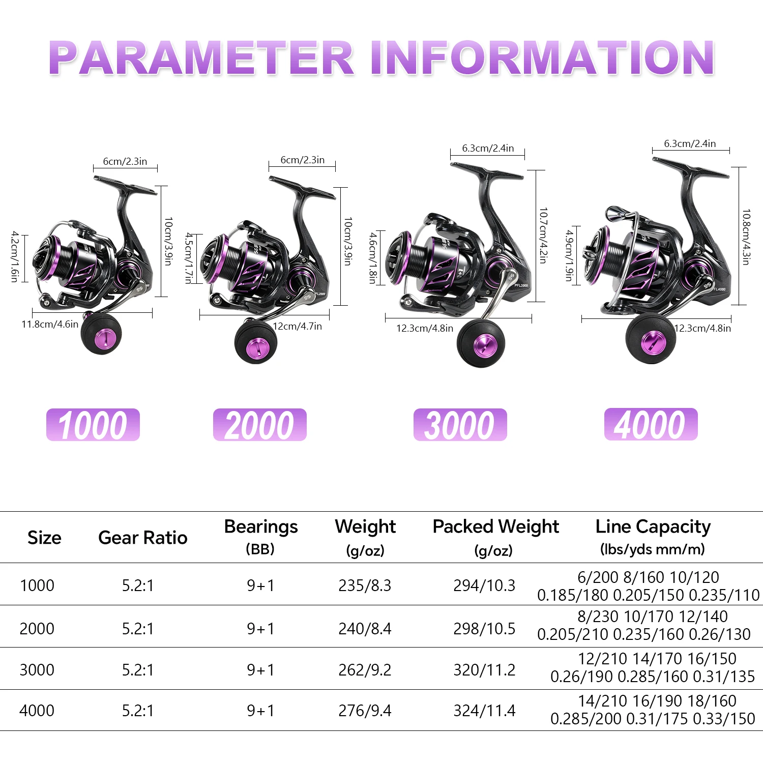 Sougayilang Spinning Reel 1000~4000 Serie 5.2:1Gear Ratio 12kg Max Drag CNC Aluminum Spool Fishing Reel for Freshwater Saltwater