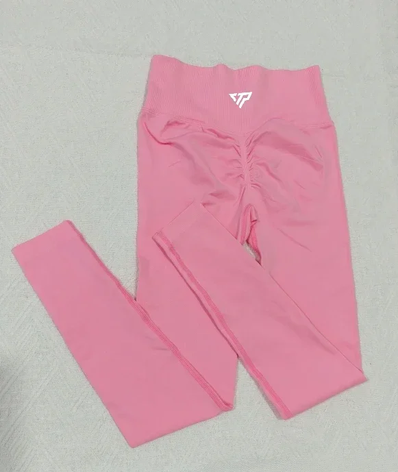 KEEP THAT PUMP Recoil Leggings Fitness Gym Yoga Cycling Seamless Women's Pants Hip Pleated High Waist Tight Scrunch Butt Pants