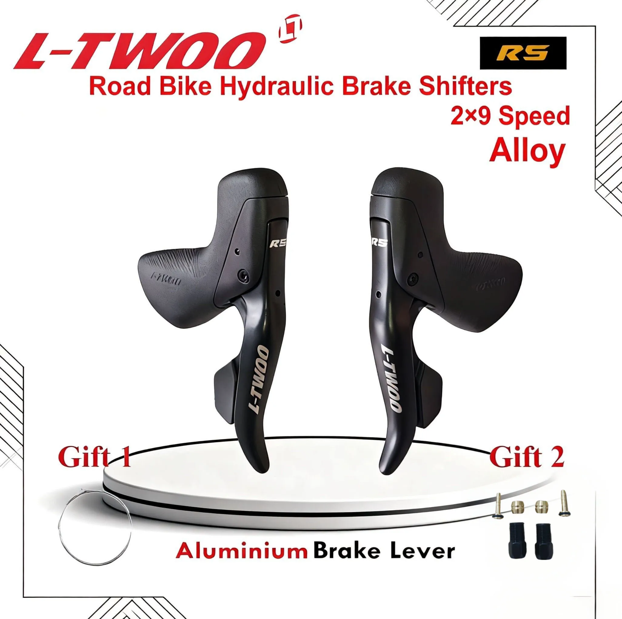 LTWOO R9 Hydraulic Brake Shifter for Road Bike Hydraulic Disc Brake Shifter Lever 2x11 Speed Alloy Brake Shifter Lever 22s Road