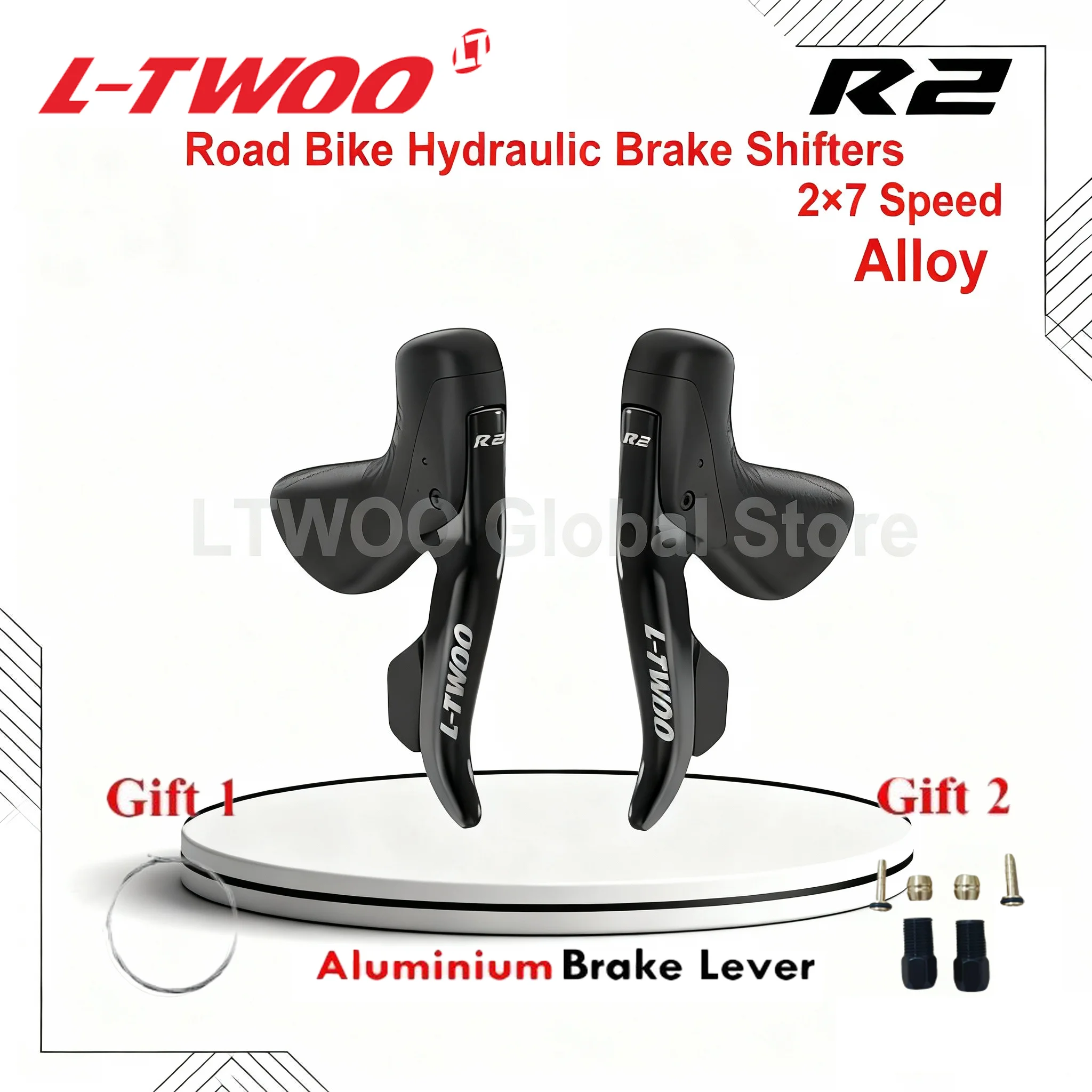 LTWOO R9 Hydraulic Brake Shifter for Road Bike Hydraulic Disc Brake Shifter Lever 2x11 Speed Alloy Brake Shifter Lever 22s Road