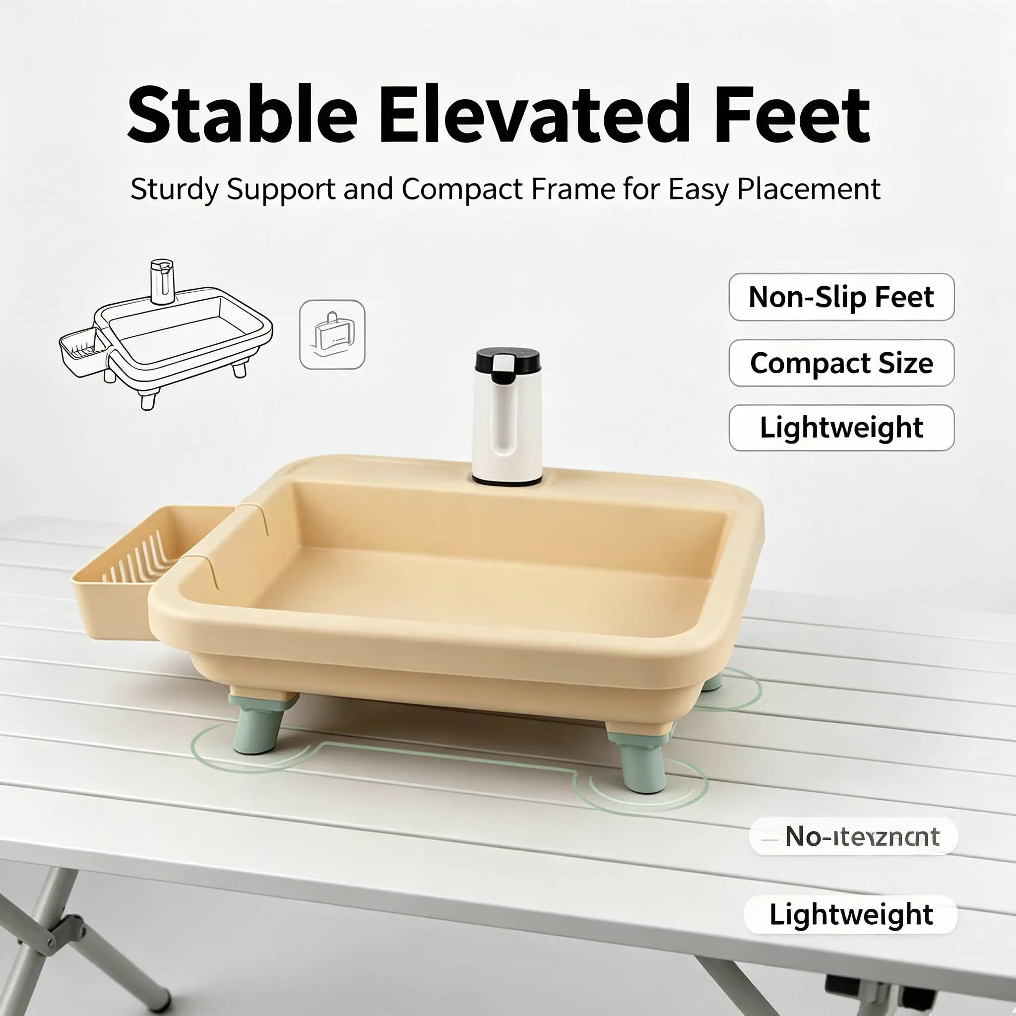 Outdoor Portable Sink Multifunctional Folding Camping Sink With Electric Water Pump Suitable For Camping Travel And Family Use