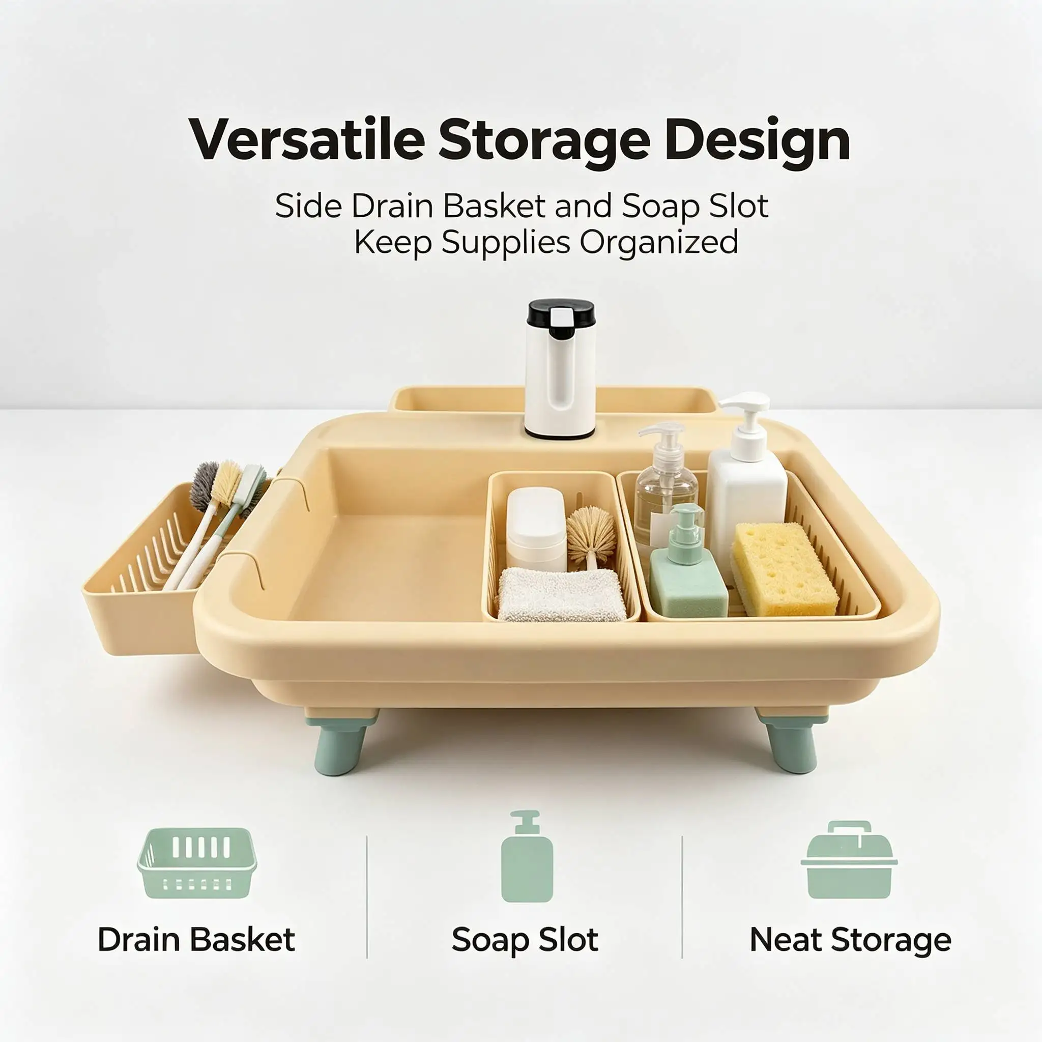 Outdoor Portable Sink Multifunctional Folding Camping Sink With Electric Water Pump Suitable For Camping Travel And Family Use