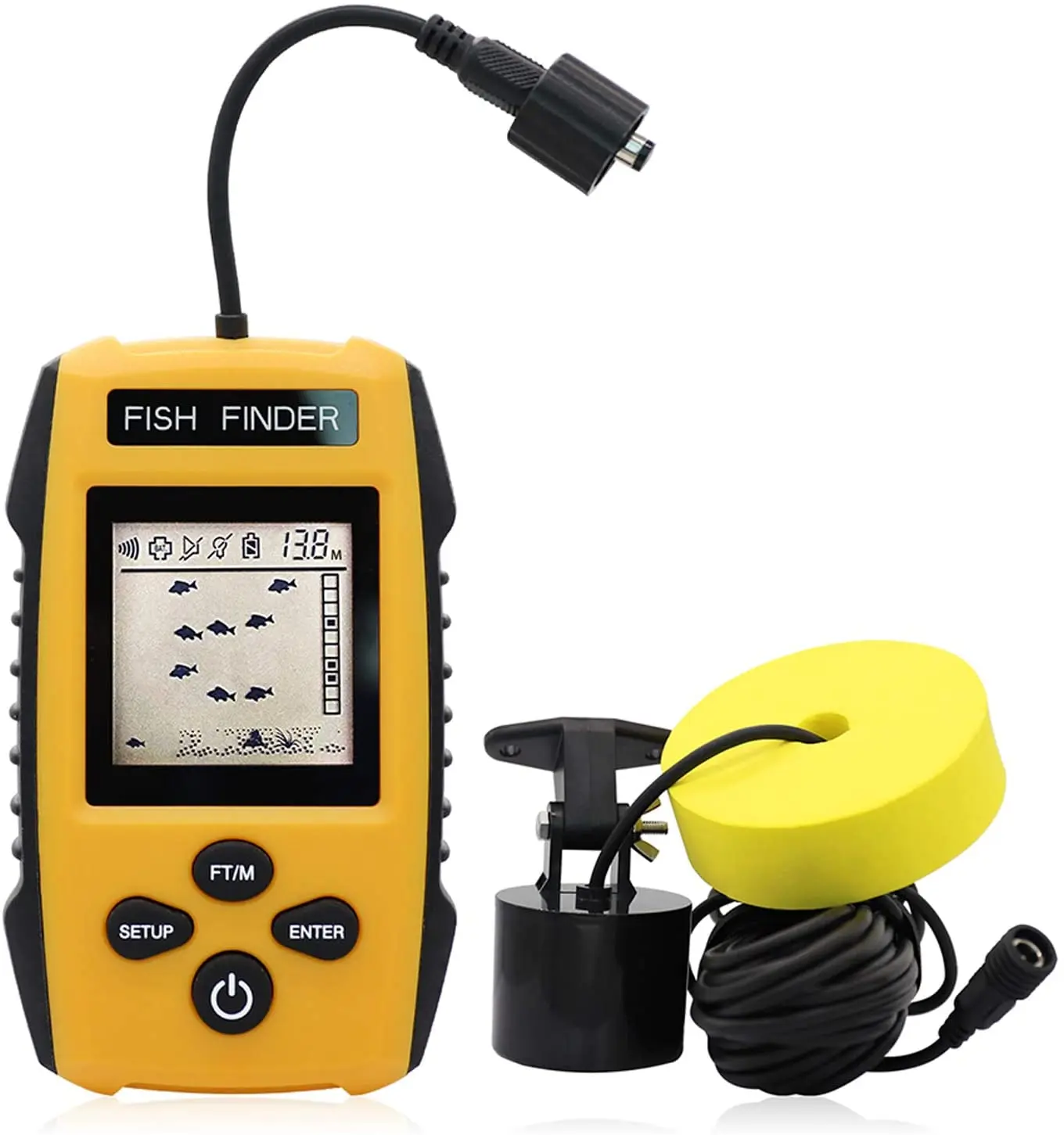 2023new smart Fish Finder Sonar Fishing Alert Fish Finder Underwater Echo Sounder Fishing Detector Portable