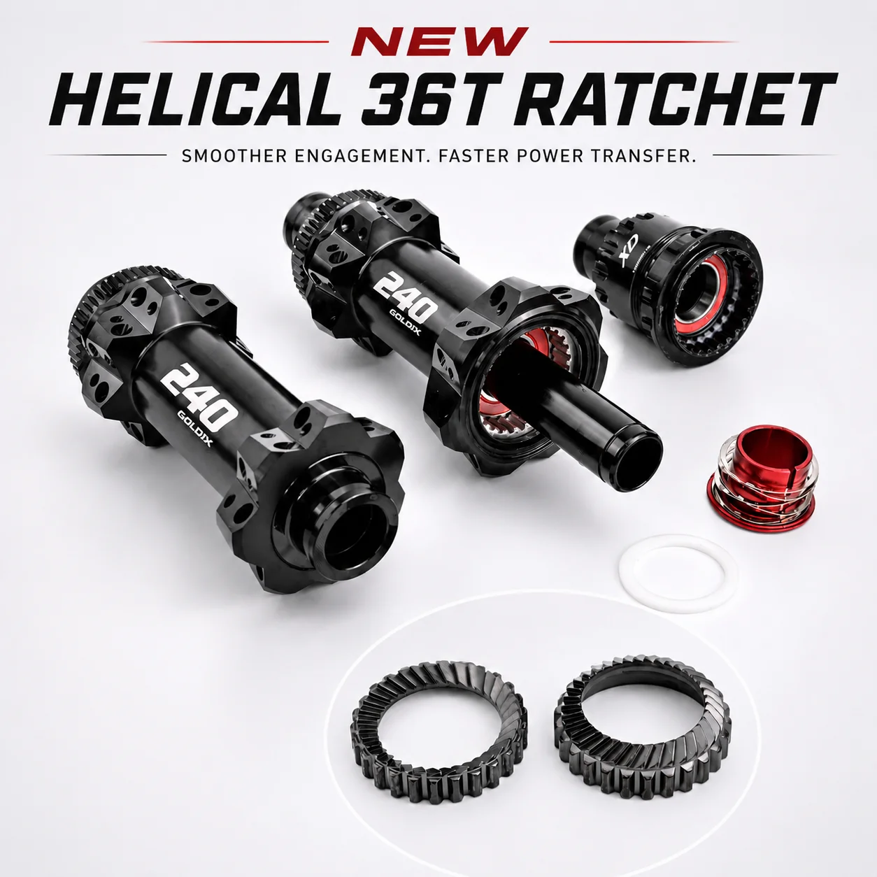 GOLDIX M240 28H Boost MTB Hub 36T Ratchet Straight Pull Center Lock HG XD MS 110x15 148x12 10-12 Speed Bicycle Wheel Hub